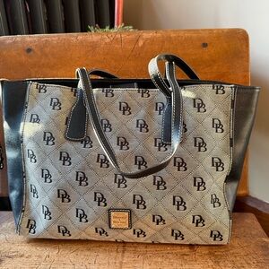 Dooney & Bourke Black and Gray Tote Bag